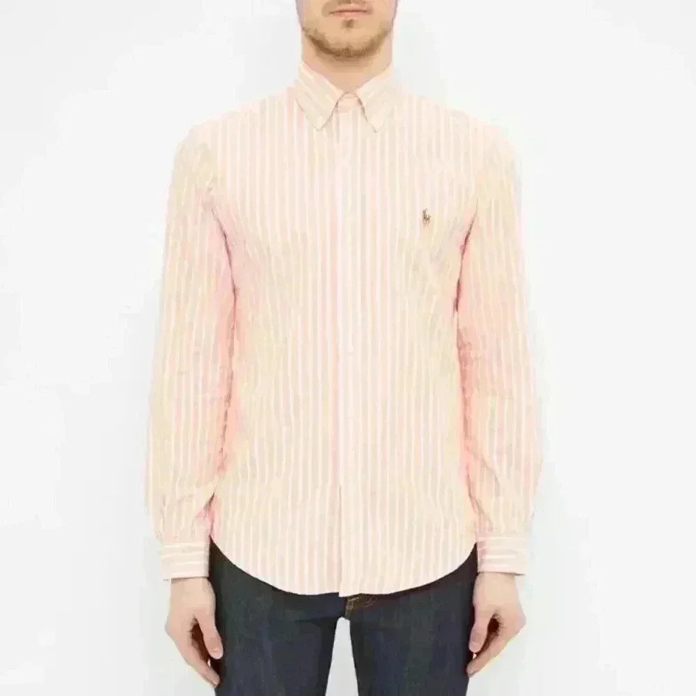 Ralph Lauren Striped Collared Classic-Fit Button-Down Shirt - Size 16 32/33 - Picture 3 of 16